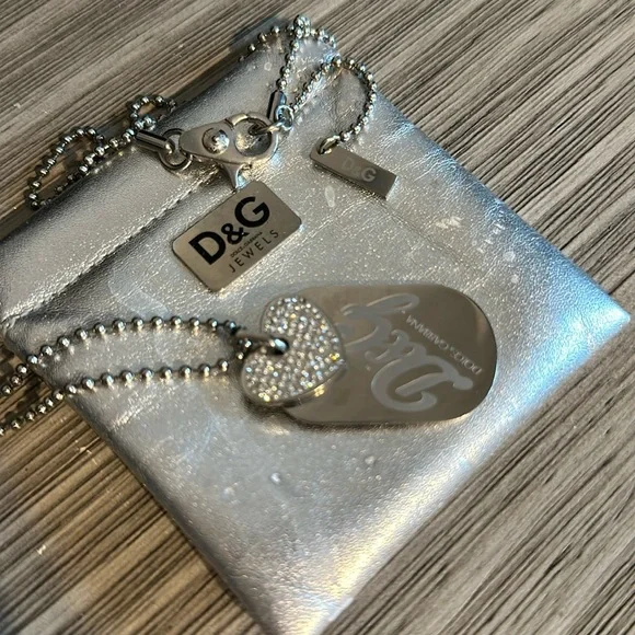 vintage Dolce & Gabbana dog tag necklace - Picture 1 of 2